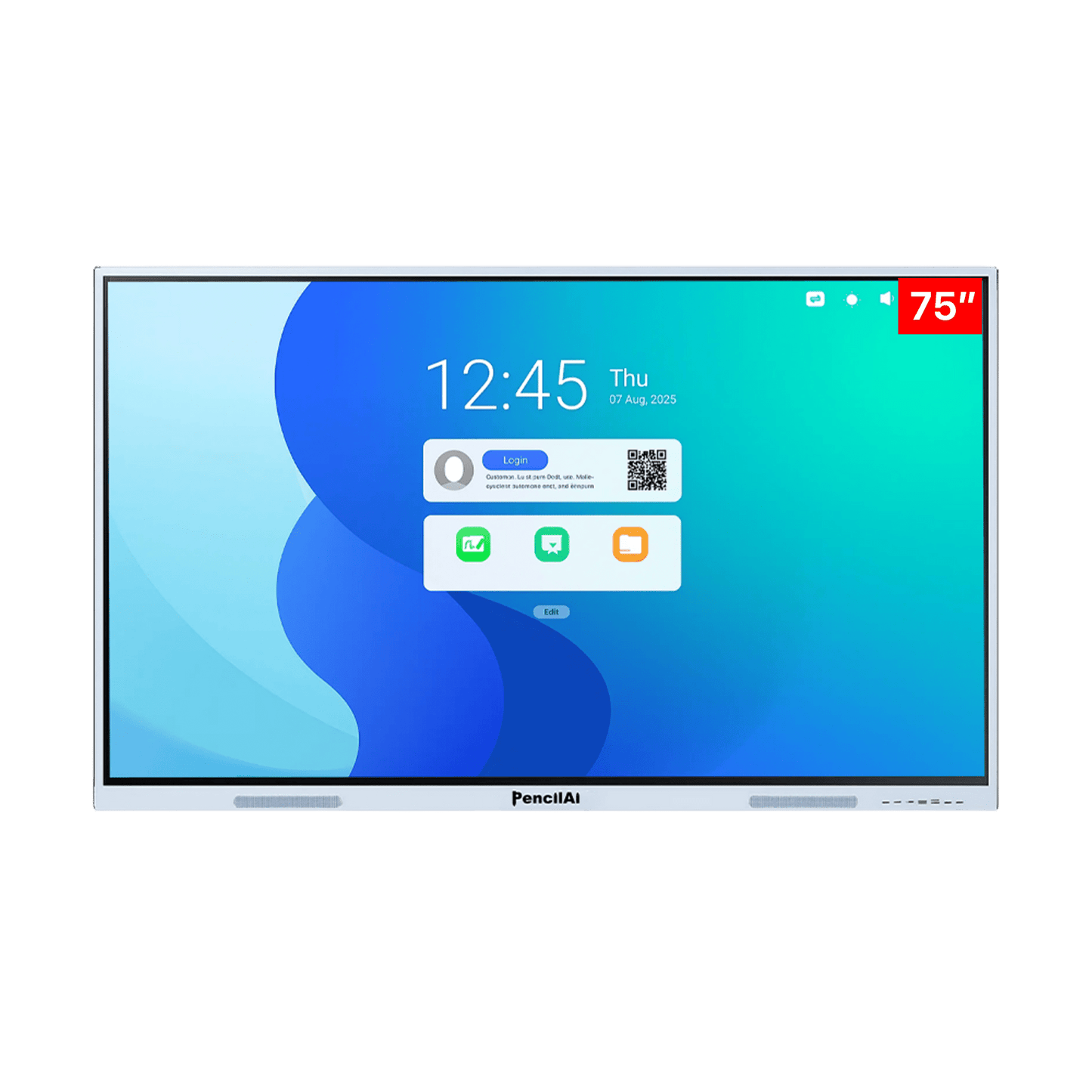 Pencil AI 75 Inch A16 Plus Interactive Digital Board Without Camera & Mic - Creators Mind Shop