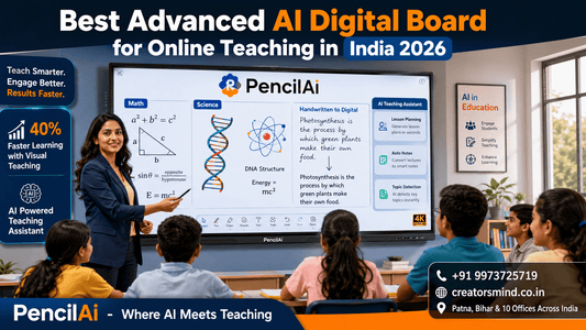 Best Advanced AI Digital Board for Online Teaching in India 2026 - Creators Mind Shop