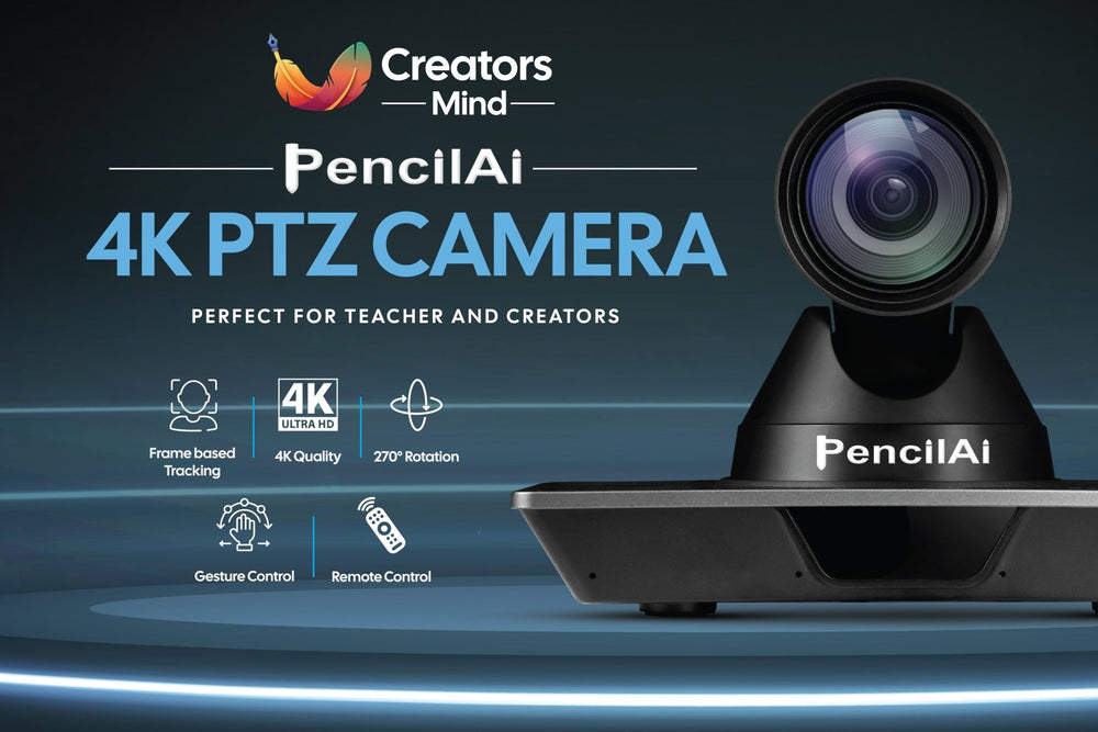 Pencil Ai 4K PTZ (12× Optical Zoom) - Pencil Ai