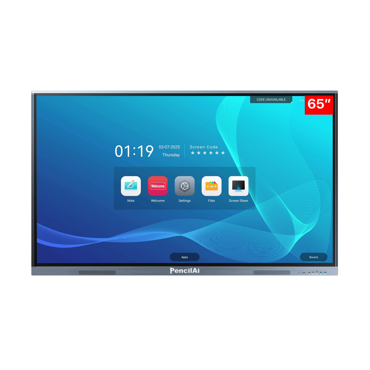 Pencil AI 65 Inch A14 Plus Interactive Digital Board Without Camera & Mic - Creators Mind Shop