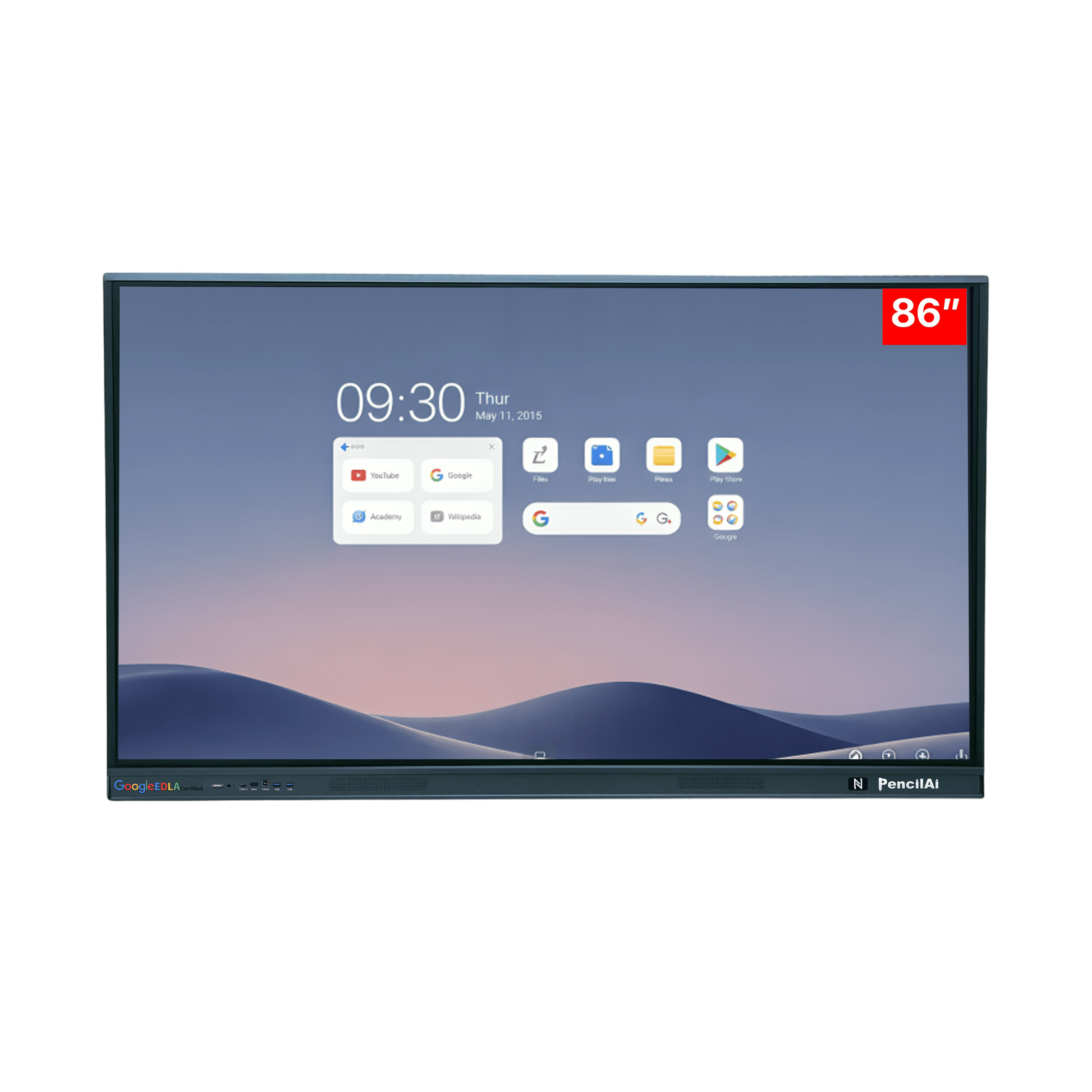 Pencil AI 86 Inch A16 Plus Interactive Digital Board Without Camera & Mic - Creators Mind Shop