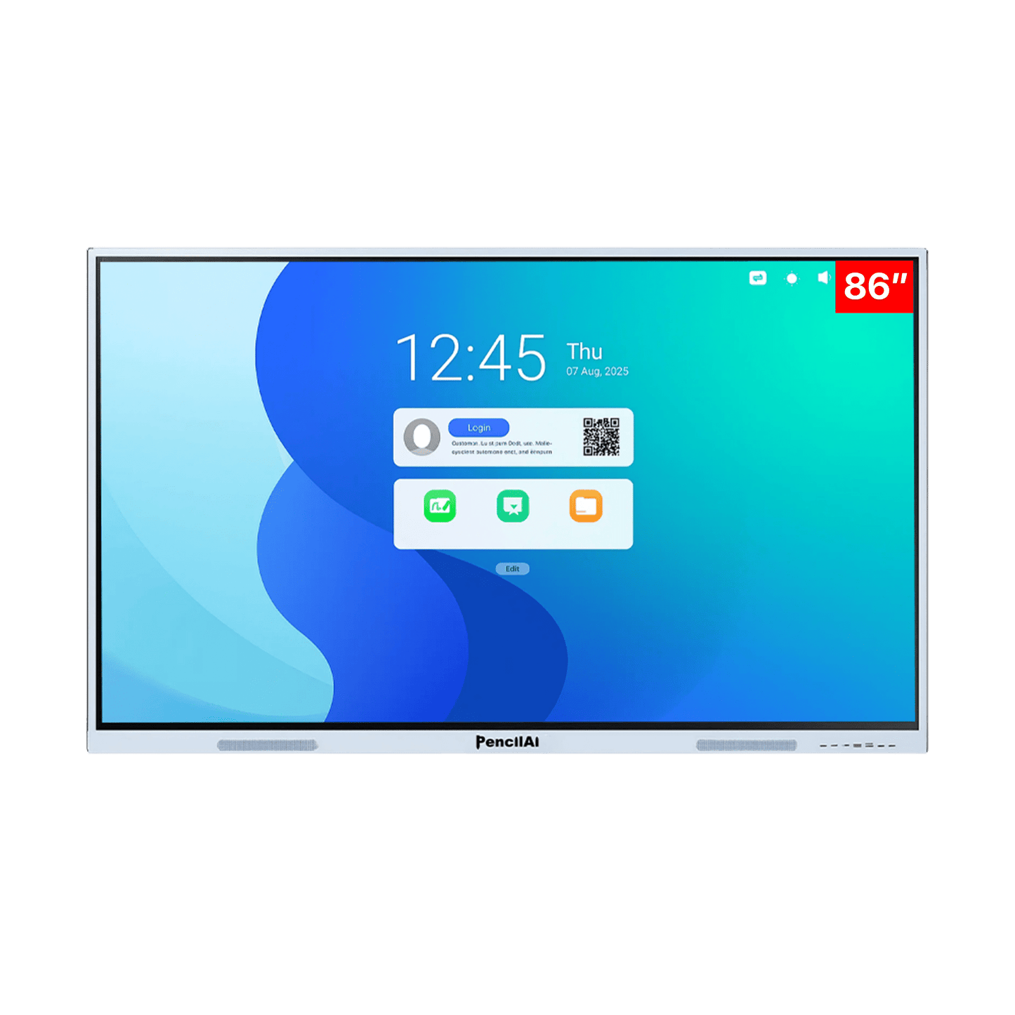 Pencil AI 86 Inch A16 Pro Interactive Digital Board With Camera & Mic - Creators Mind Shop